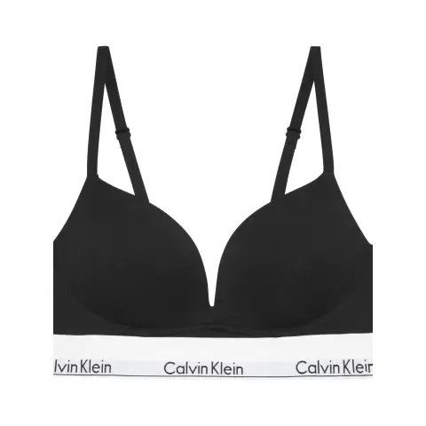 Push-Up Plunge Bralette, Sort