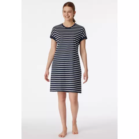 Natkjole Kort Ærme, Nightblue