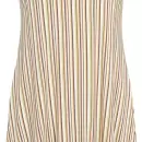 Wiki - Bambus Natkjole Uden Ærmer, Mocca/Kiwi Stripe Wiki - Bambus Natkjole Uden Ærmer, Mocca/Kiwi Stripe