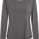 Wiki - Bambus Pyjamas Med Lange Ærmer, Mocca/Kiwi Floral Wiki - Bambus Pyjamas Med Lange Ærmer, Mocca/Kiwi Floral