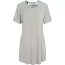 Wiki - Bambus Natkjole Kort Ærme, Grey Melange
