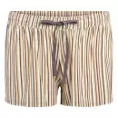 Wiki - Bamboo Top og Shorts Sæt, Mocca/Kiwi Stripe Wiki - Bamboo Top og Shorts Sæt, Mocca/Kiwi Stripe