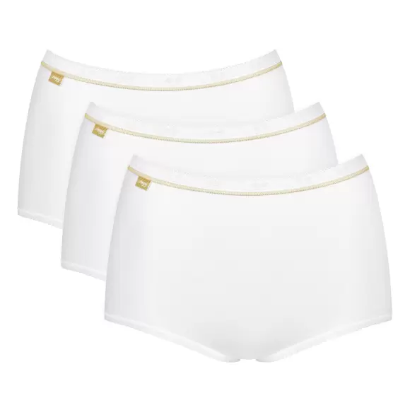Sloggi - 3-pack Basic Gold H Maxi, Hvid Sloggi - 3-pack Basic Gold H Maxi, Hvid
