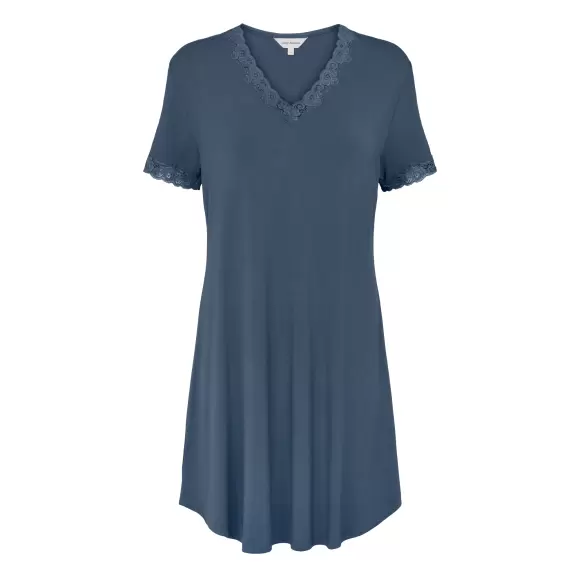 Lady Avenue - Bambus Natkjole, Denim Blue