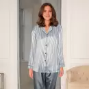 Lady Avenue - Satin Pyjamas, Turbulence/Grey Lady Avenue - Satin Pyjamas, Turbulence/Grey