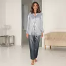 Lady Avenue - Satin Pyjamas, Turbulence/Grey Lady Avenue - Satin Pyjamas, Turbulence/Grey