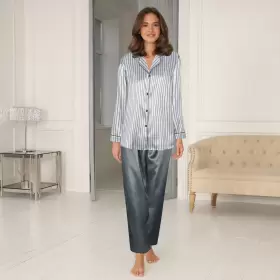 Satin Pyjamas, Turbulence/Grey Satin Pyjamas, Turbulence/Grey