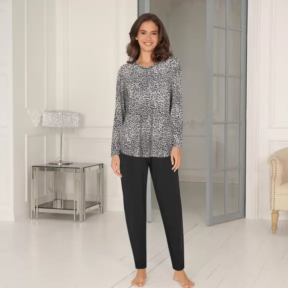 Lady Avenue - Bambus Pyjamas, Leo Print Lady Avenue - Bambus Pyjamas, Leo Print