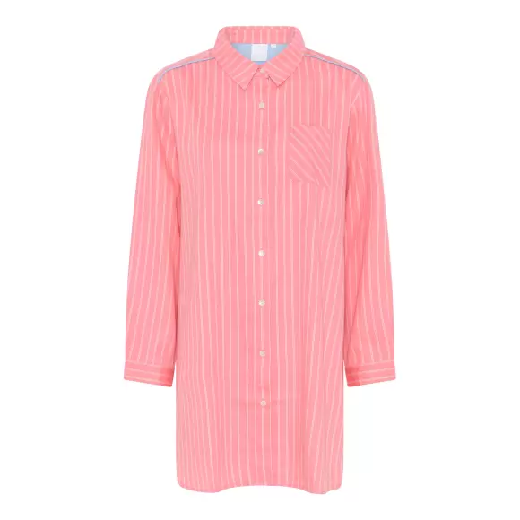 CCDK Copenhagen - Mary Natskjorte, Geranium Pink Stripe CCDK Copenhagen - Mary Natskjorte, Geranium Pink Stripe