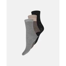 3-Pak Ankelstrømper, Multicolor