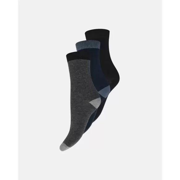 Decoy - 3-Pak Ankelstrømper, Multicolor