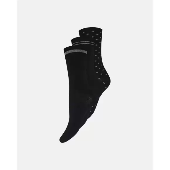 Decoy - 3-Pak Bambus Ankelstrømper, Multicolor
