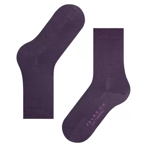 Softmerino Ankelstrømpe, Wineberry