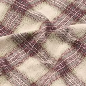 Cotton Flannel Buks, Plum/Vintage