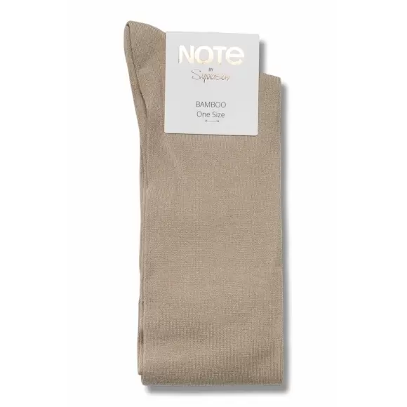 NOTE - Knæstrømpe Bambus, Beige NOTE - Knæstrømpe Bambus, Beige