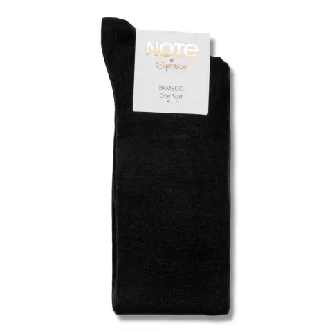 Knæstrømpe Bambus, Black Knæstrømpe Bambus, Black
