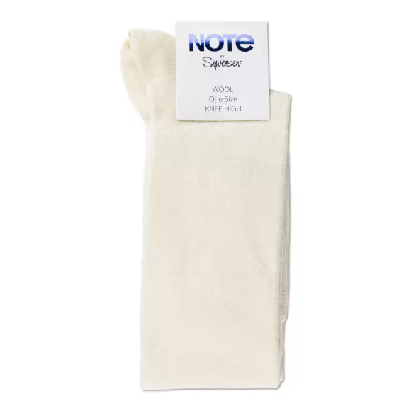 NOTE - Knæstrømpe Uld, Off-White NOTE - Knæstrømpe Uld, Off-White