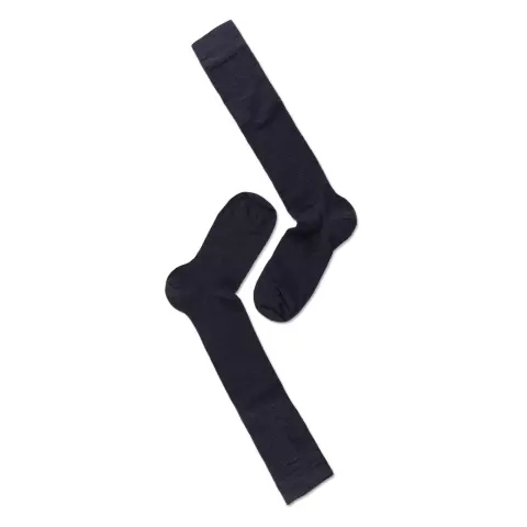 Knæstrømpe Uld, Navy