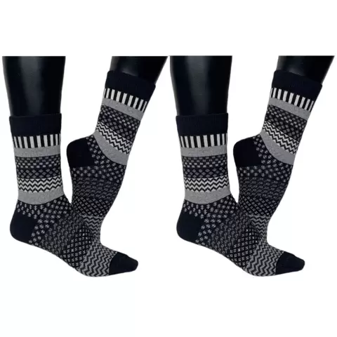 Uld Ankelstrømpe, Sort