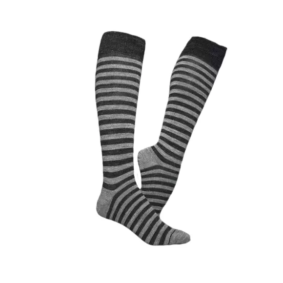 CLEMENTE - Alpakauld Knæstrømpe, Koksgrå/Mellemgrå CLEMENTE - Alpakauld Knæstrømpe, Koksgrå/Mellemgrå