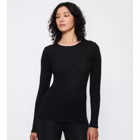Beauty Layers Langærmet Uld, Black Beauty Layers Langærmet Uld, Black