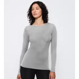 Beauty Layers Langærmet Uld, Medium Grey Beauty Layers Langærmet Uld, Medium Grey