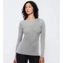 Triumph - Beauty Layers Langærmet Uld, Medium Grey Triumph - Beauty Layers Langærmet Uld, Medium Grey