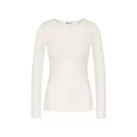 Beauty Layers Langærmet Uld, Ecru White Beauty Layers Langærmet Uld, Ecru White
