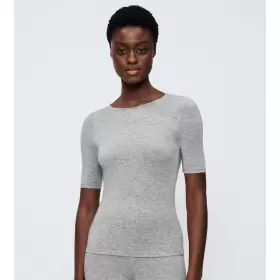 Beauty Layers T-Shirt Uld, Medium Grey Beauty Layers T-Shirt Uld, Medium Grey