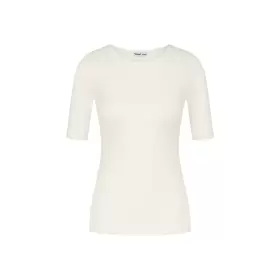 Beauty Layers T-Shirt Uld, Ecru White Beauty Layers T-Shirt Uld, Ecru White