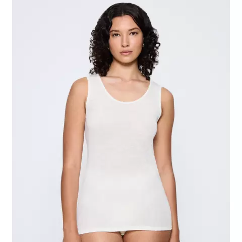 Beauty Layers Brede Stropper Uld, Ecru White