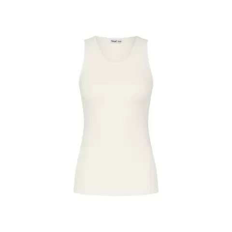 Beauty Layers Brede Stropper Uld, Ecru White