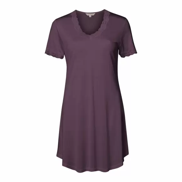 Wiki - Silk Jersey Natkjole, Purple Wiki - Silk Jersey Natkjole, Purple
