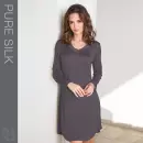 Wiki - Silk Jersey Natkjole, Graphite Wiki - Silk Jersey Natkjole, Graphite