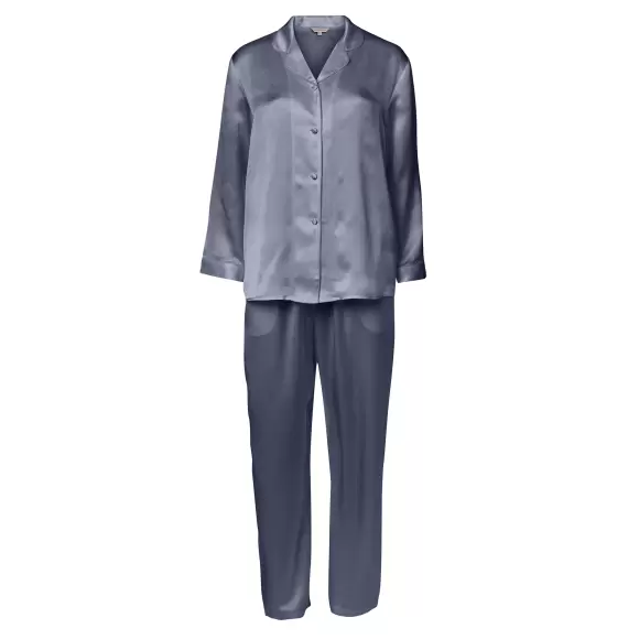 Wiki - Pure Silk Pyjamas, Pigeon Blue Wiki - Pure Silk Pyjamas, Pigeon Blue