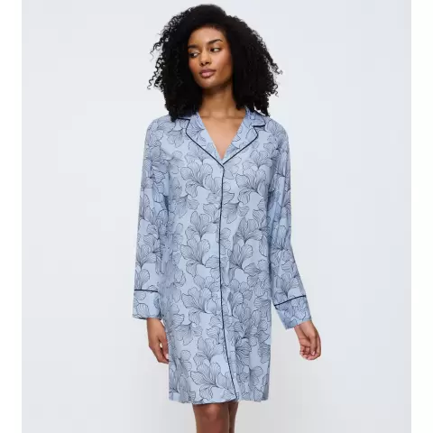 Natkjole, Light Blue Combination