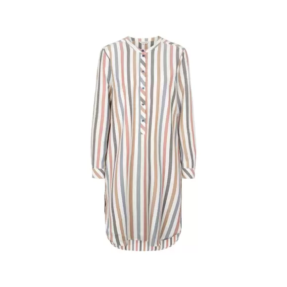 Wiki - Bamboo Flannel Natkjole, Denim/Mocca