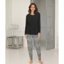 Lady Avenue - Bambus Pyjamas, Black/Gold Lady Avenue - Bambus Pyjamas, Black/Gold