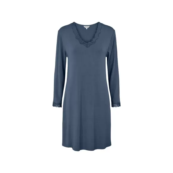 Wiki - Bambus Natkjole, Denim Blue Wiki - Bambus Natkjole, Denim Blue