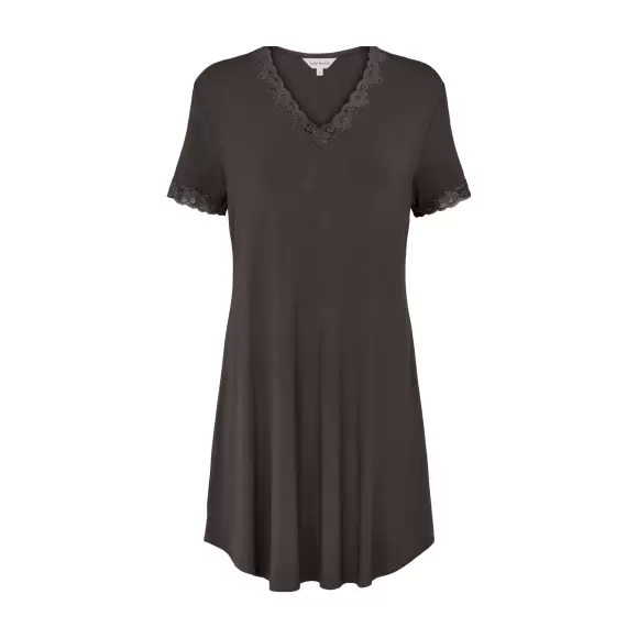 Wiki - Bamboo Natkjole Kort Ærme, Chocolate