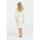 Damella Of Sweden - Natkjole Lang Ærme Merinould, Ivory