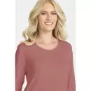 Damella Of Sweden - Natkjole Lang Ærme Merinould, Rosewood