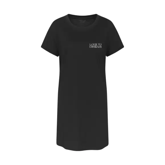 Triumph - Natkjole Kort Ærme, Black