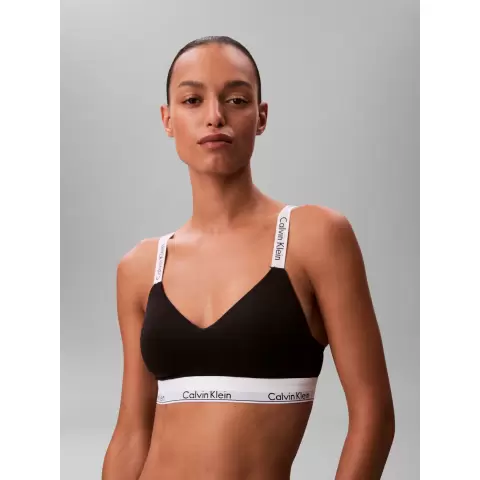 Lightly Lined Bralette, Black