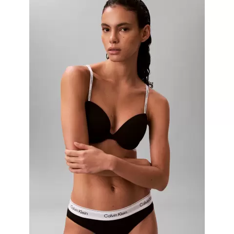 Lightly Lined Demi Bh, Black