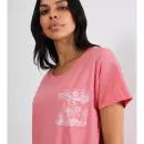 Triumph - Natkjole Kort Ærme, Cherry