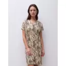 Femilet - Loraine Natkjole Kort Ærme, Reptile Print