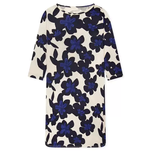 Schiesser - Natkjole 3/4 Ærme, Multicolor Schiesser - Natkjole 3/4 Ærme, Multicolor