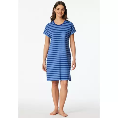 Natkjole Kort Ærme, Royal Blue