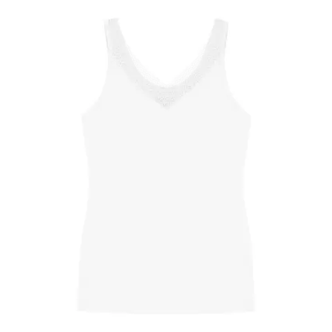 Feel of Modal Bred Strop, White Feel of Modal Bred Strop, White